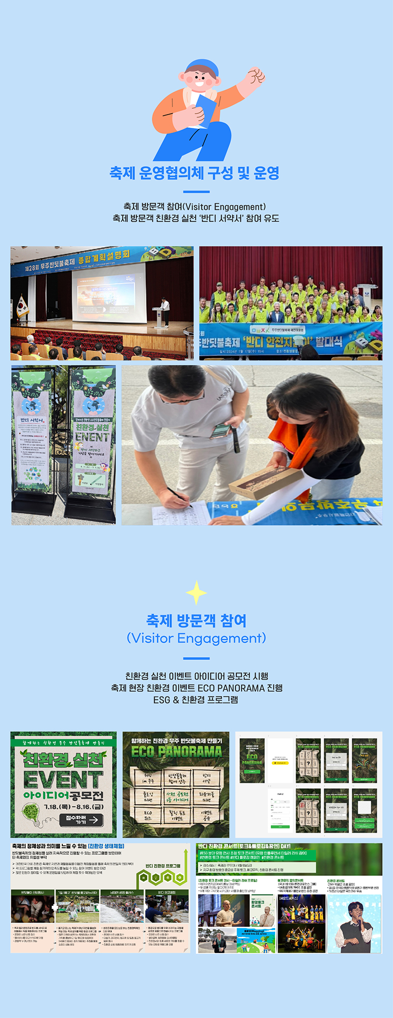 축제 운영협의체 구성 및 운영, 축제 방문객 참여